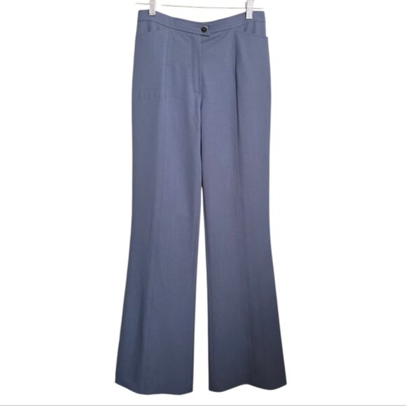 Escada Wool Flare Dress Pants Blue Size 36 - Picture 2 of 14